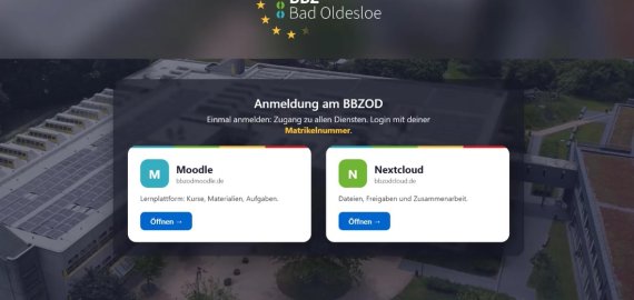 Bild zu Neue Anmeldung für Moodle und Nextcloud