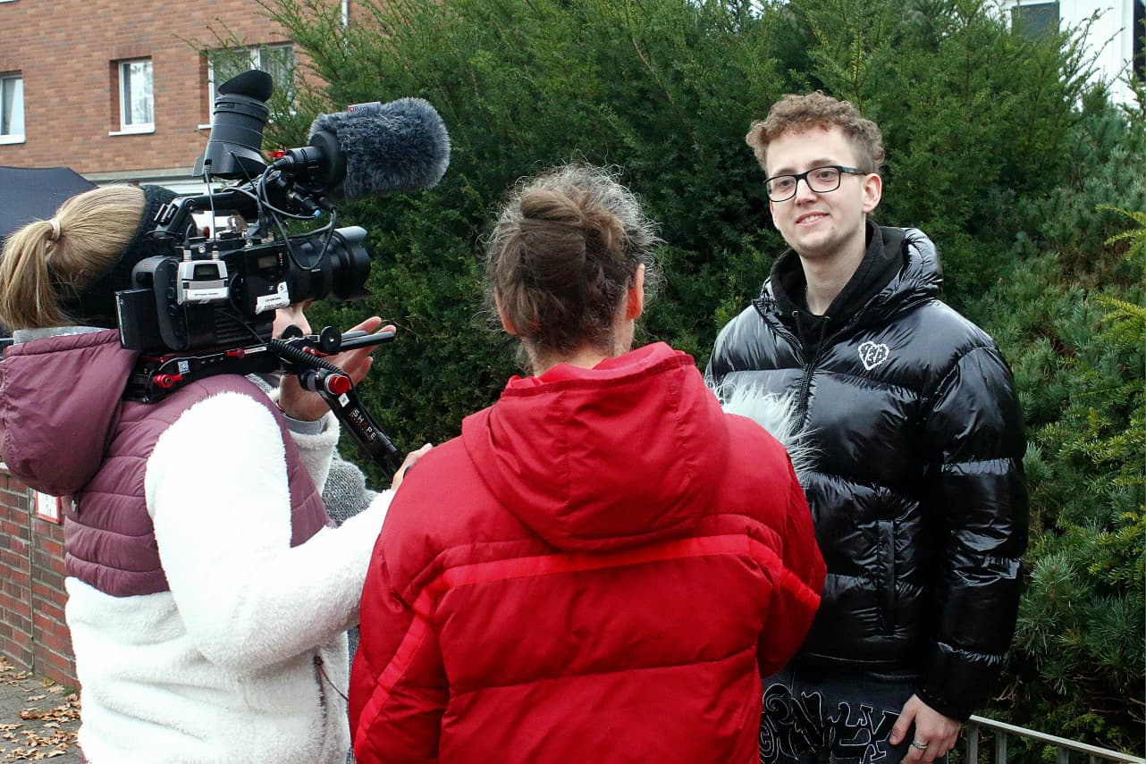 Berufsschüler Finn Blankenburg im Interview mit dem NDR