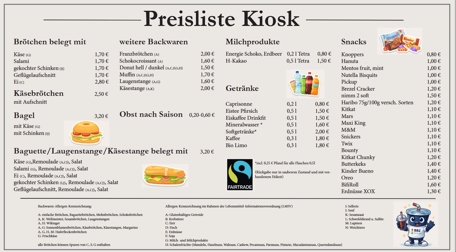 preisliste